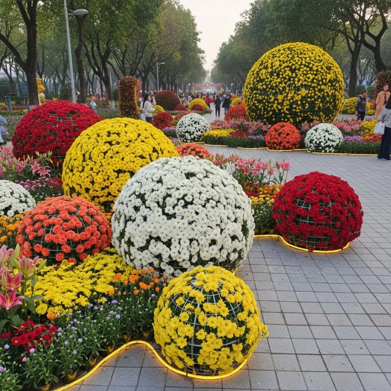 Mẫu đường hoa "Vũ điệu của những khối cầu viên mãn" (Gemini)