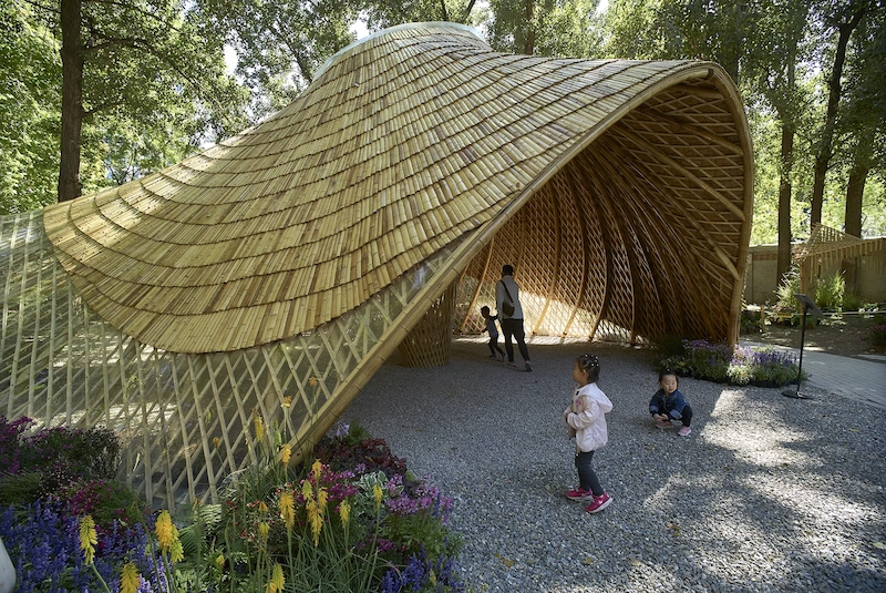 tiểu cảnh bằng tre tiểu cảnh bằng tre