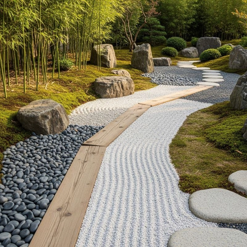 Lối đi phong cách Zen Nhật Bản