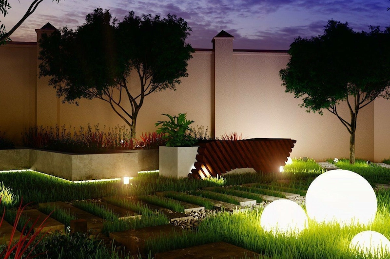 Khám phá các loại đèn chiếu sáng cảnh quan phổ biến hiện nay (Nguồn: Pinterest)