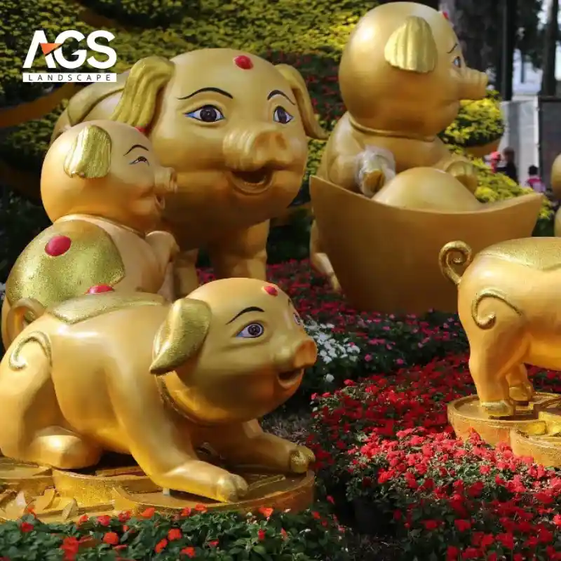 Linh vật Heo (Nguồn: AGS Landscape)