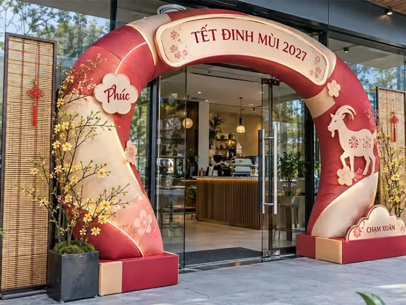 Những hiểu lầm khiến tiểu cảnh Tết trở nên "phẳng" và thiếu sức sống (Nguồn:Pinterest) 