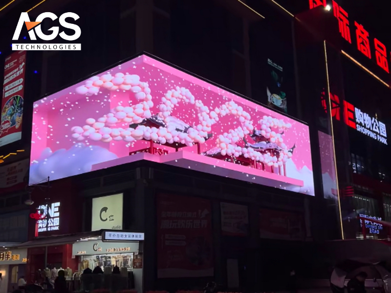 Mẫu cổng chào Tết kết hợp công nghệ trình chiếu