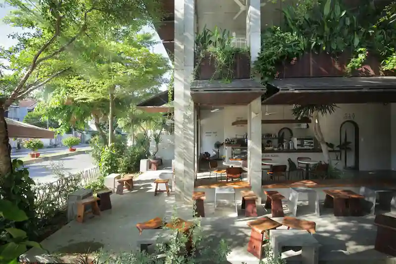 Những lưu ý quan trọng khi thiết kế quán cafe sân vườn đơn giản (Nguồn: Arch Daily)       