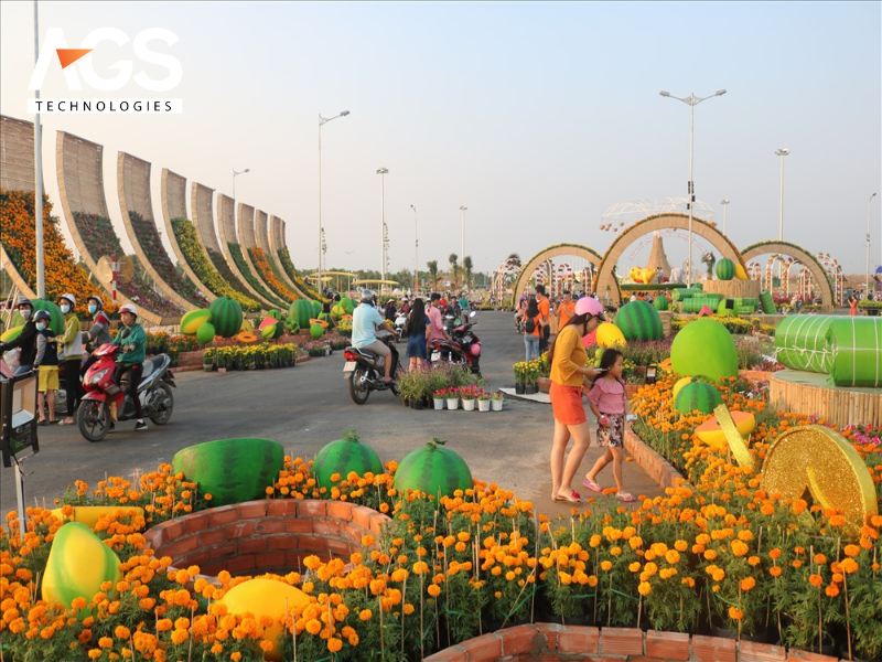 Quy trình thiết kế và thi công đường hoa quảng trường chuyên nghiệp