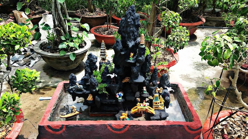 thi công hòn non bộ