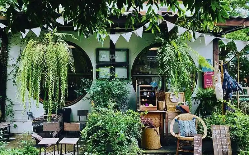 thiết kế quán cafe sân vườn diện tích nhỏ