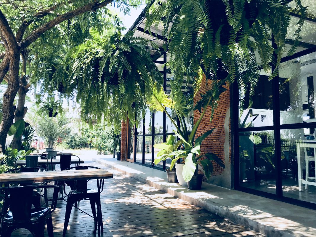 Thi công quán cafe sân vườn nhỏ