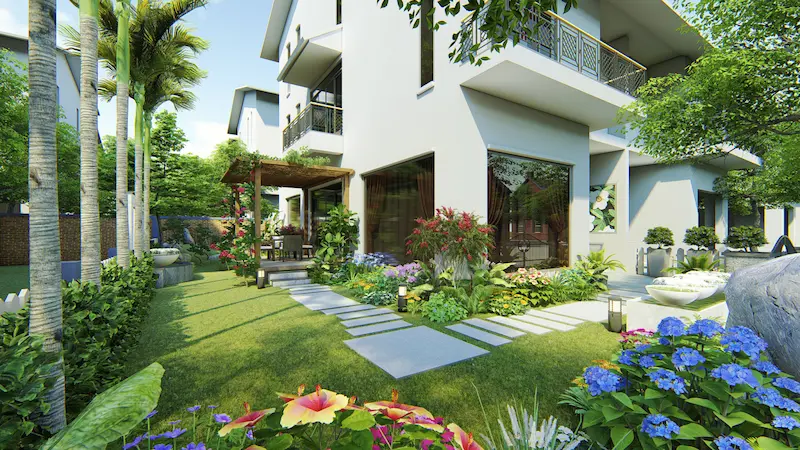 hồ sơ thiết kế cảnh quan biệt thự sân vườn