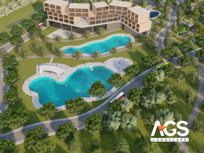 Quy trình thiết kế thi công cảnh quan resort chuyên nghiệp tại AGS Landscape