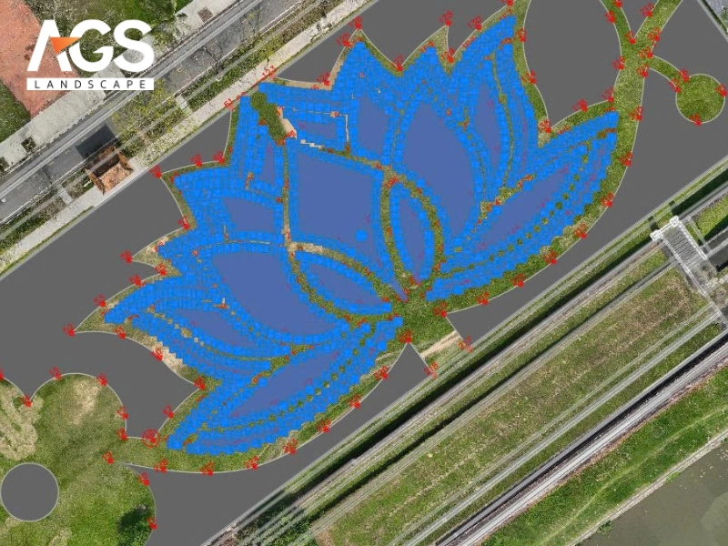 Ứng dụng công nghệ trong thi công cảnh quan lễ hội hiện đại (Nguồn: AGS Landscape)