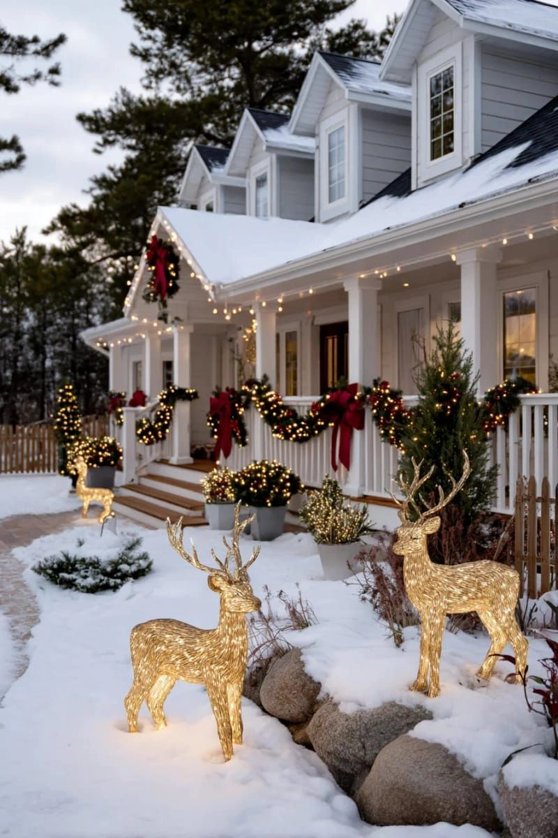 Các nguyên tắc vàng trong thiết kế trang trí Giáng Sinh ngoài trời chuyên nghiệp (Nguồn: Pinterest)