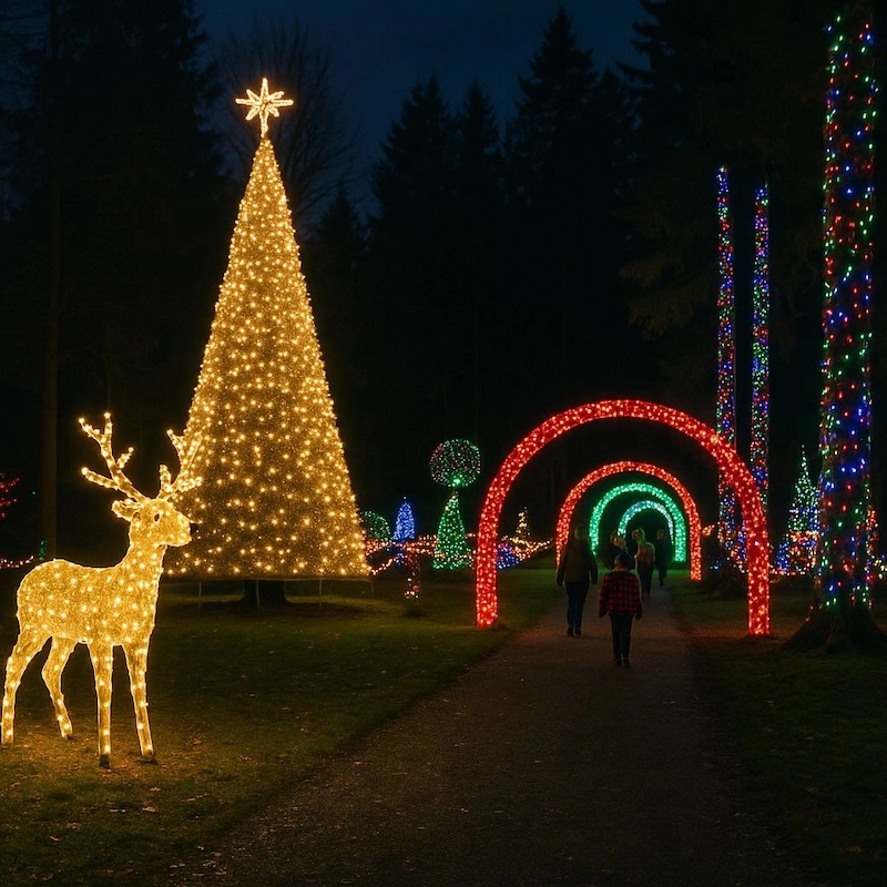 Quy trình thiết kế và thi công trang trí Giáng Sinh chuyên nghiệp của AGS Landscape (Nguồn: Pinterest)