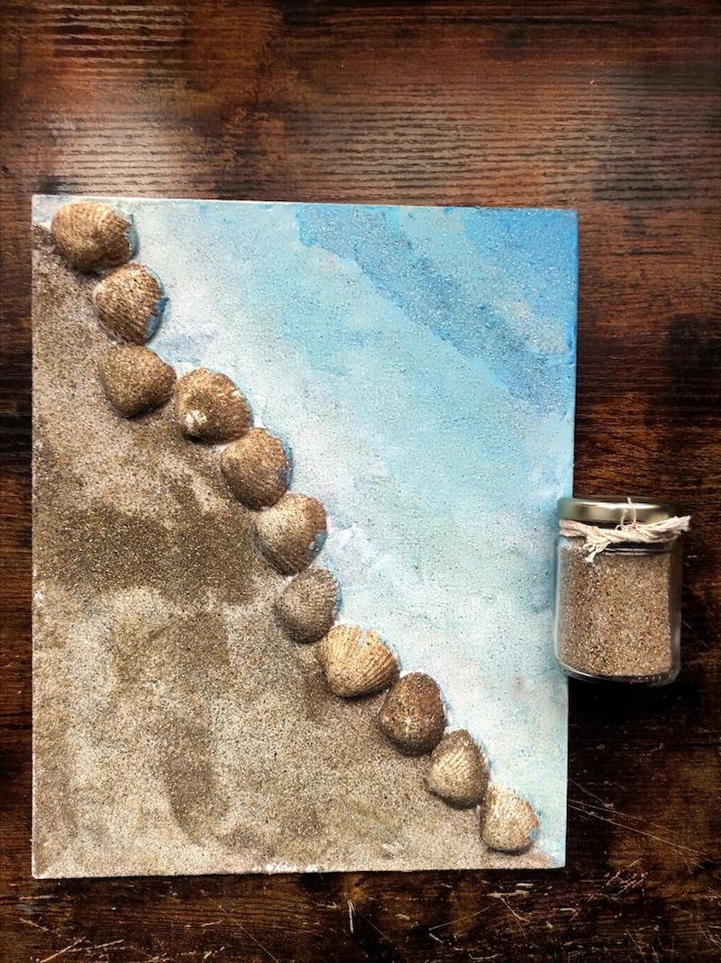 Tiểu cảnh khô kết hợp tranh đá/tranh cát nghệ thuật