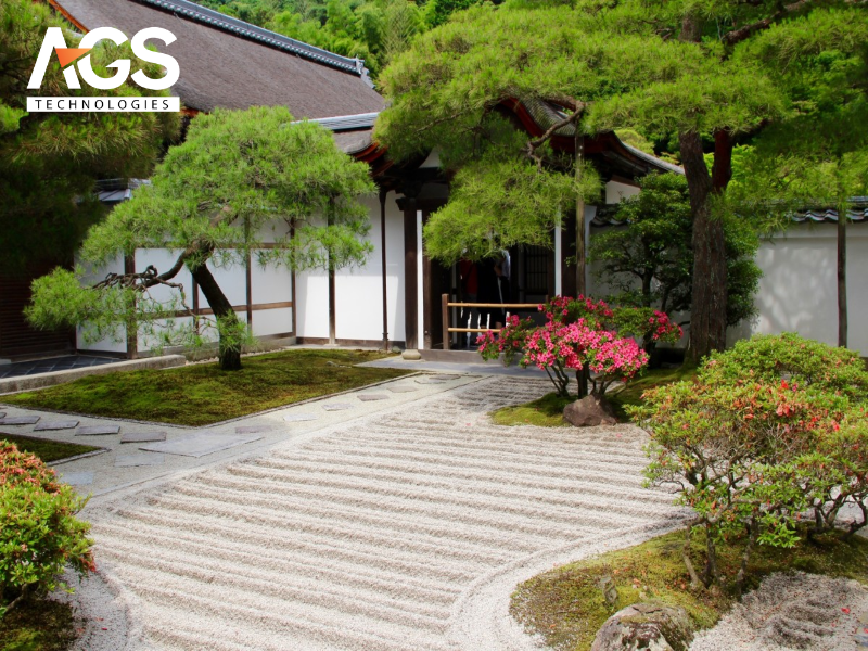 Lối đi phong cách Zen Nhật Bản