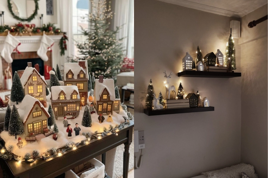 8+ Mẫu Trang Trí Tiểu Cảnh Noel Mini Đẹp, Tinh Tế Và Dễ Bố Trí
