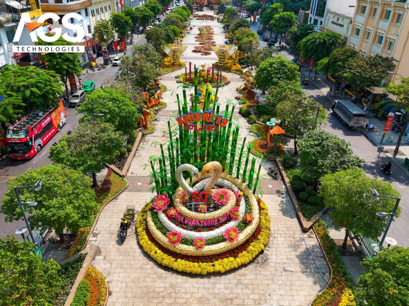 Các yếu tố cốt lõi trong thiết kế đường hoa quảng trường ấn tượng