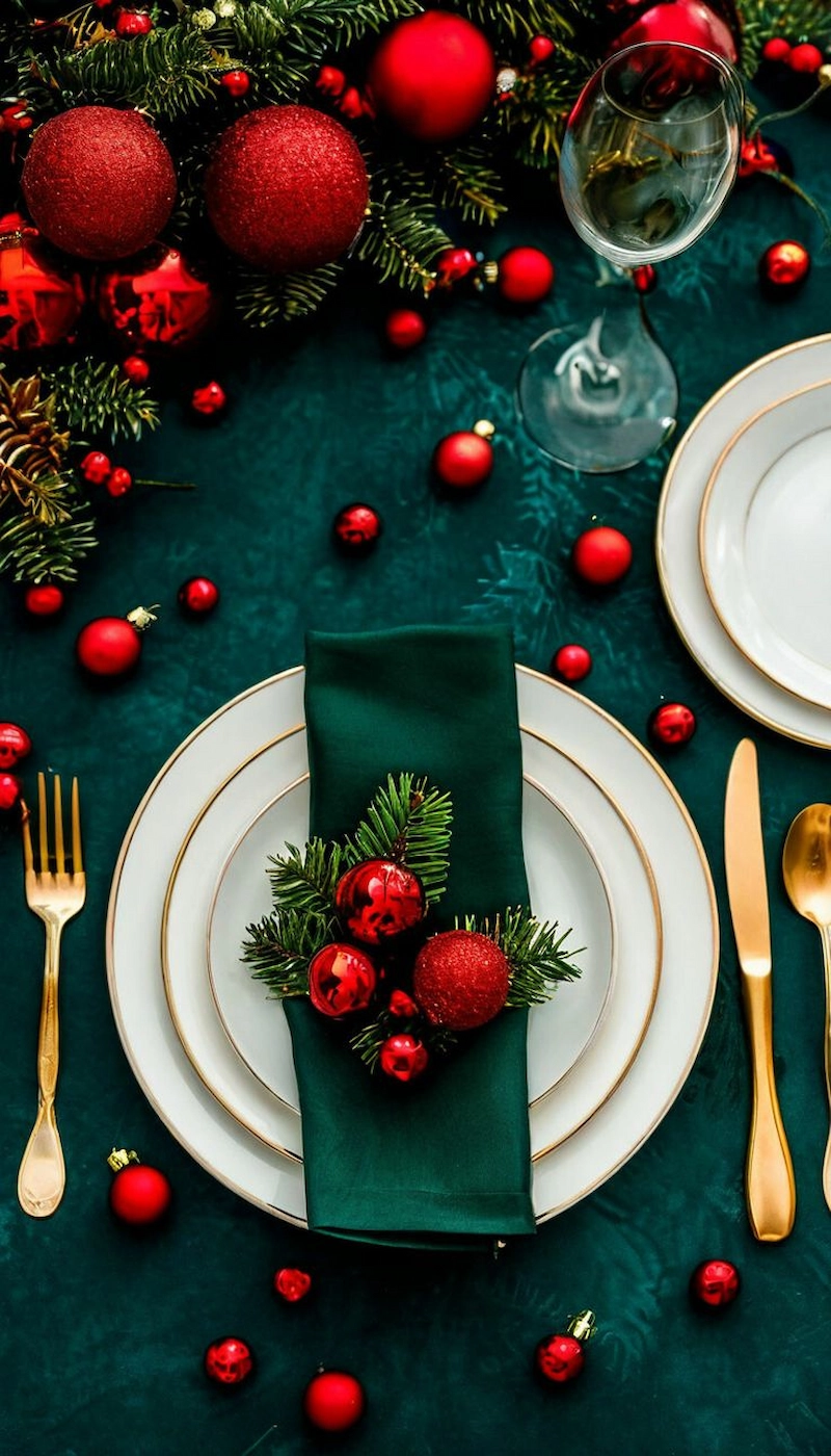 Chủ đề Giáng sinh truyền thống theo gam màu đặc trưng của Noel (Nguồn: Pinterest)