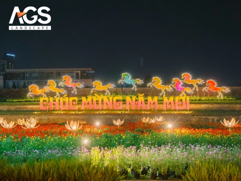 Hệ thống đèn thông minh và ánh sáng động về đêm (Nguồn: AGS Landscape) Hệ thống đèn thông minh và ánh sáng động về đêm (Nguồn: AGS Landscape)