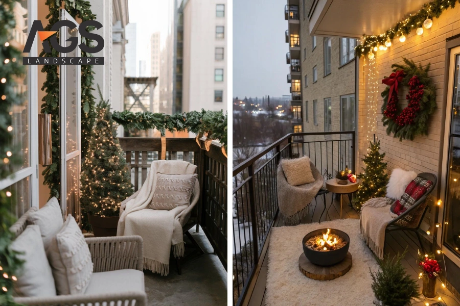 20+ Cách Trang Trí Noel Ban Công Mini, Góc Chill Đậm Chất Giáng Sinh