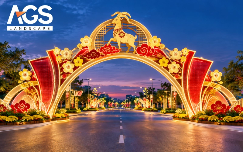 Những hiểu lầm khiến cổng đường hoa "đẹp trên 3D nhưng hỏng khi thi công" (Nguồn: AGS Landscape)