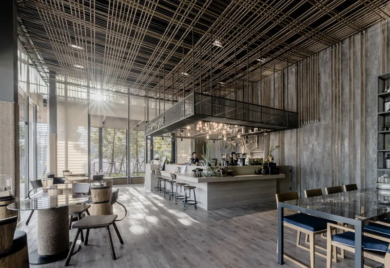  Những lưu ý kỹ thuật quan trọng khi thi công cảnh quan quán cafe (Nguồn: Pinterest)