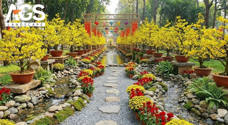 Các yếu tố then chốt để sở hữu một thiết kế đường hoa mai đẳng cấp (Nguồn: AGS Landscape)