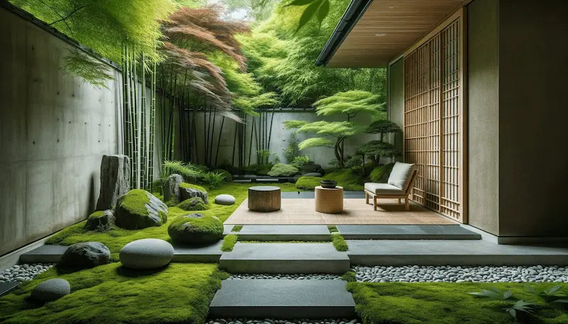 thiết kế sân vườn đẹp đơn giản