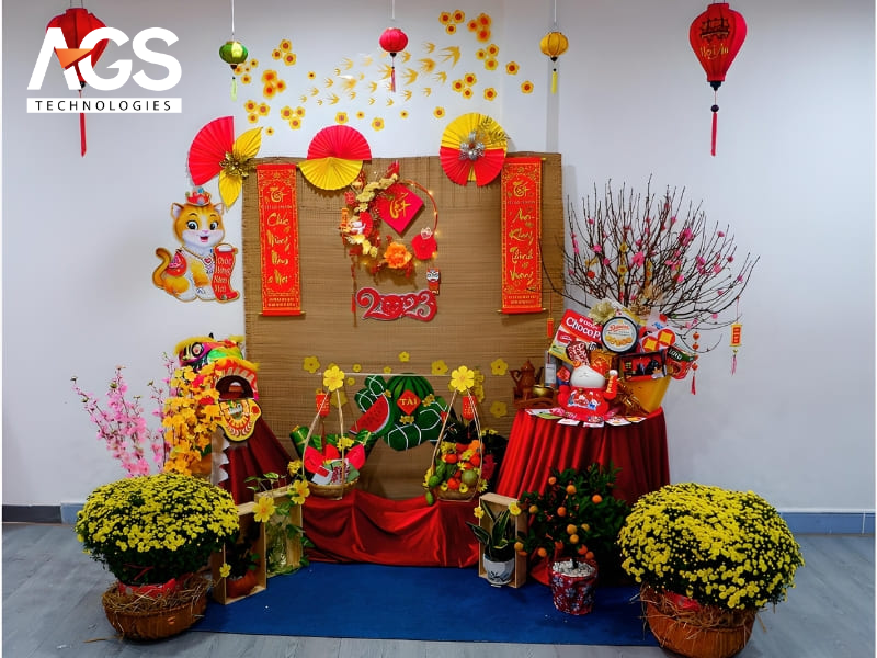 Yếu tố tạo nên một mô hình tiểu cảnh Tết đẹp và ấn tượng