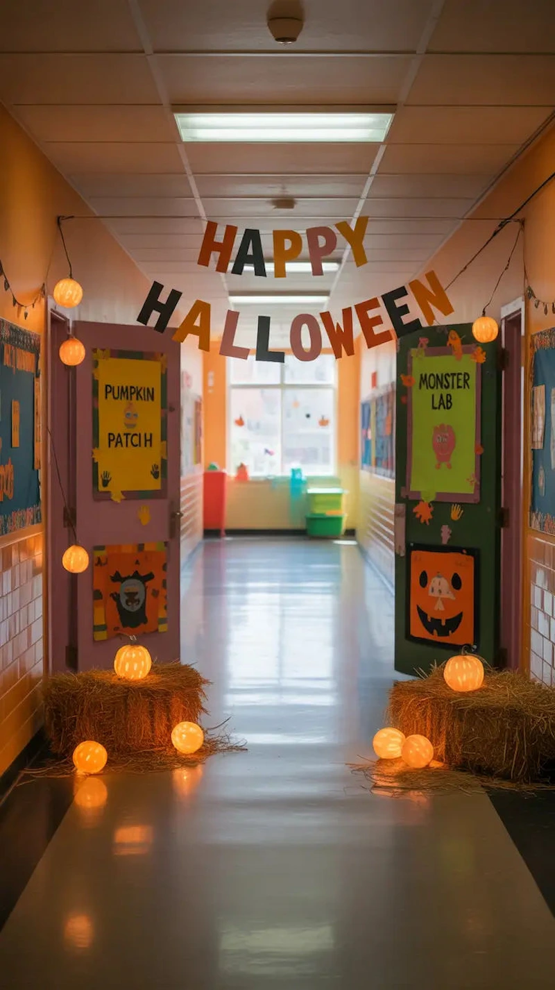 cách trang trí halloween trong lớp học