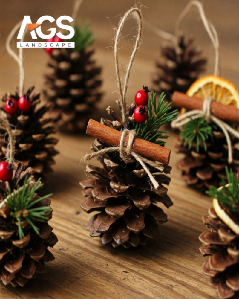 Hướng dẫn tự tay trang trí tiểu cảnh Noel mini đơn giản tại nhà (Nguồn: Pinterest)