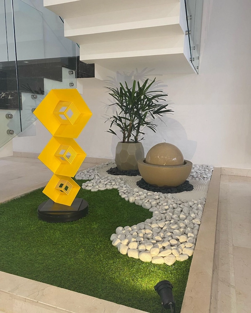 tiểu cảnh chân cầu thang đẹp