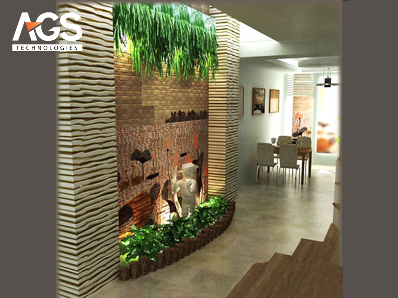 Tiểu cảnh tường khô