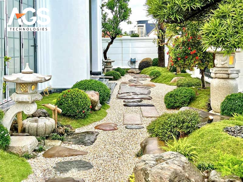 Lối đi kết hợp vật liệu