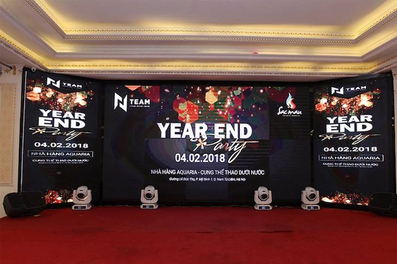 background tiệc tất niên công ty