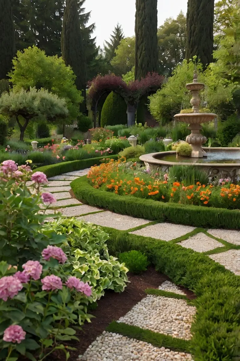 thiết kế sân vườn nông thôn