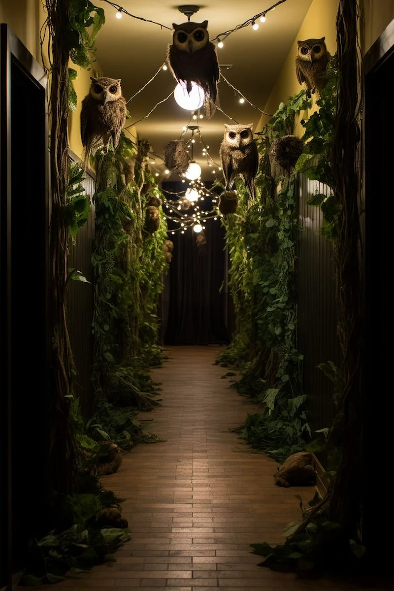 trang trí sân khấu halloween