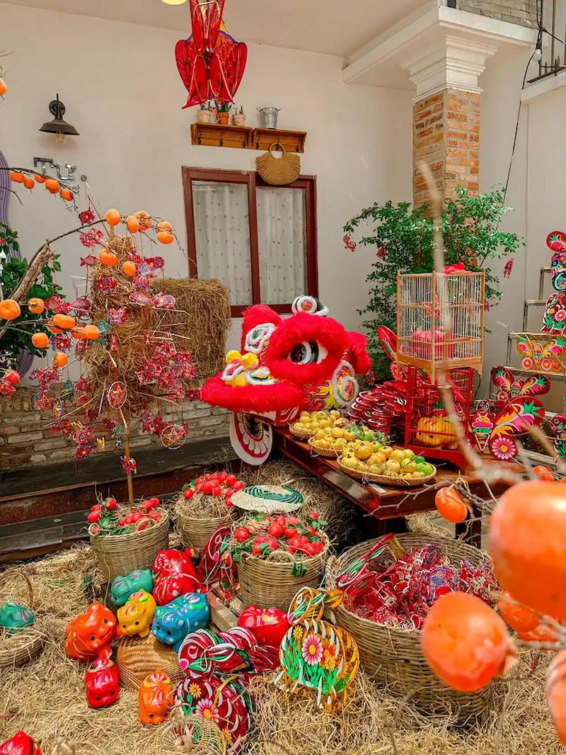 trang trí trung thu cho quán cafe