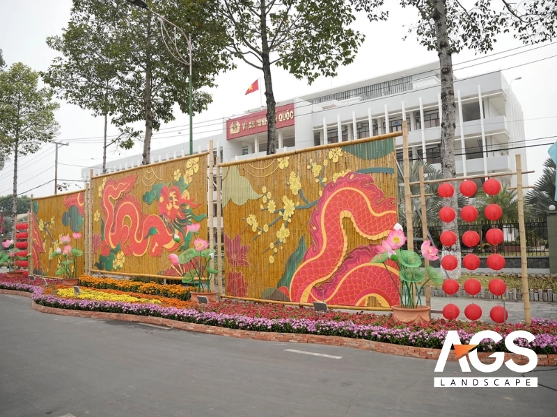 Mẫu cổng chào Tết mang đậm dấu ấn địa phương/vùng miền