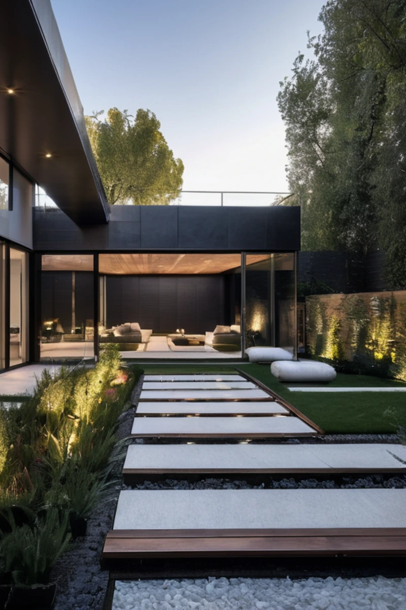 mẫu nhà vườn 200m2 đẹp