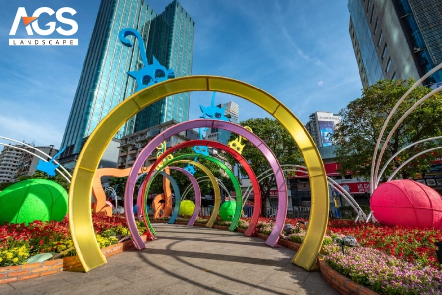 7 Mẫu Thiết Kế Đường Hoa Ven Sông Đẹp, Ấn Tượng, Hiện Đại