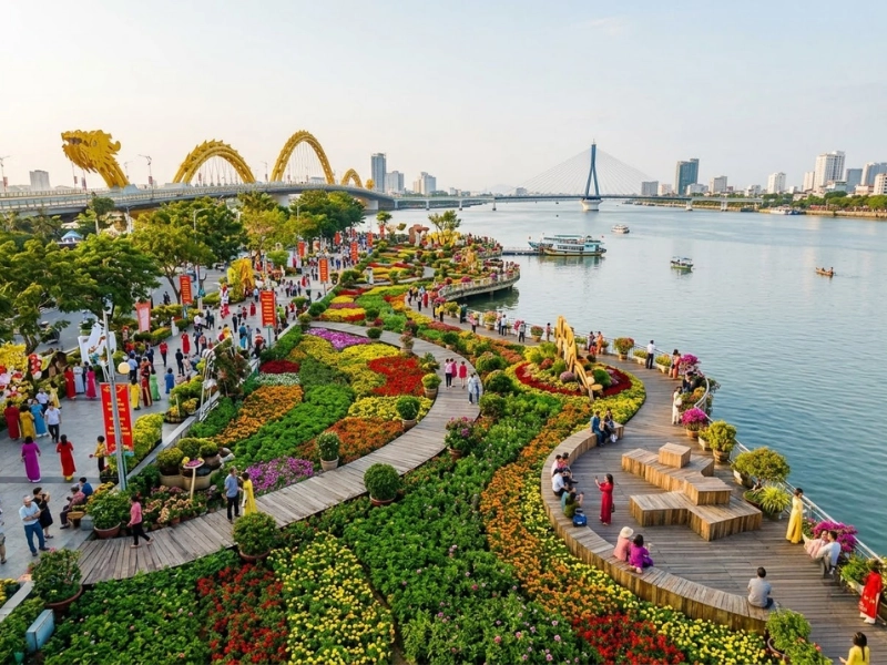 AGS Landscape – Đơn vị kiến tạo những cung đường hoa tại Đà Nẵng (Nguồn: Internet)