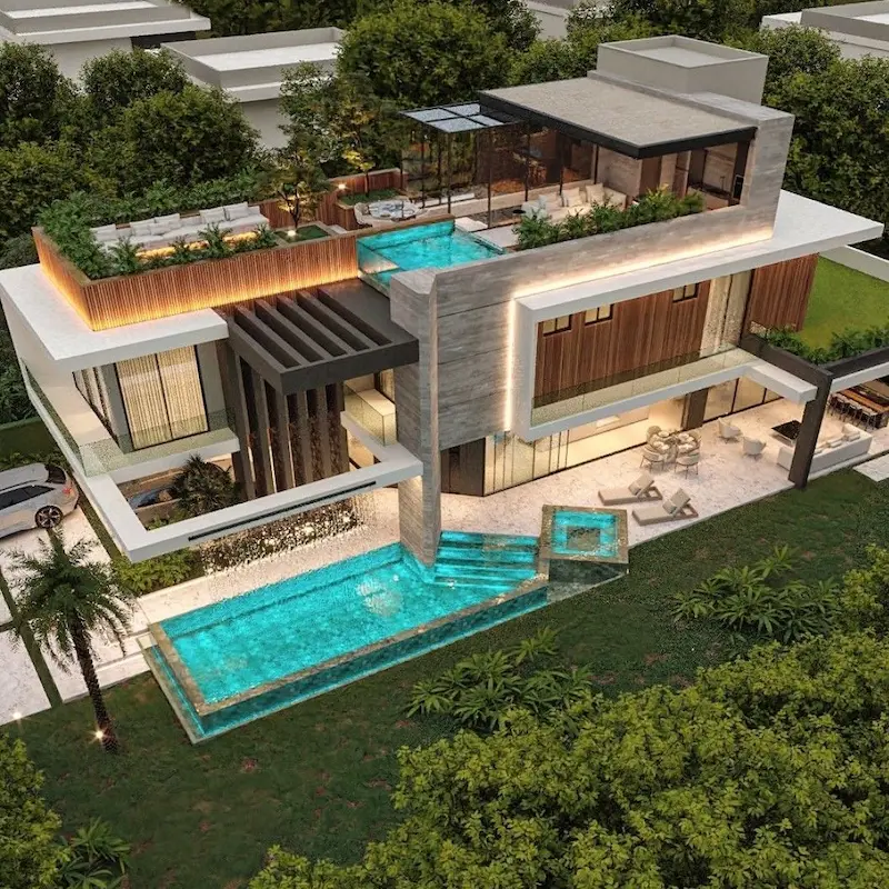 Thiết Kế Biệt Thự Sân Vườn 300m2