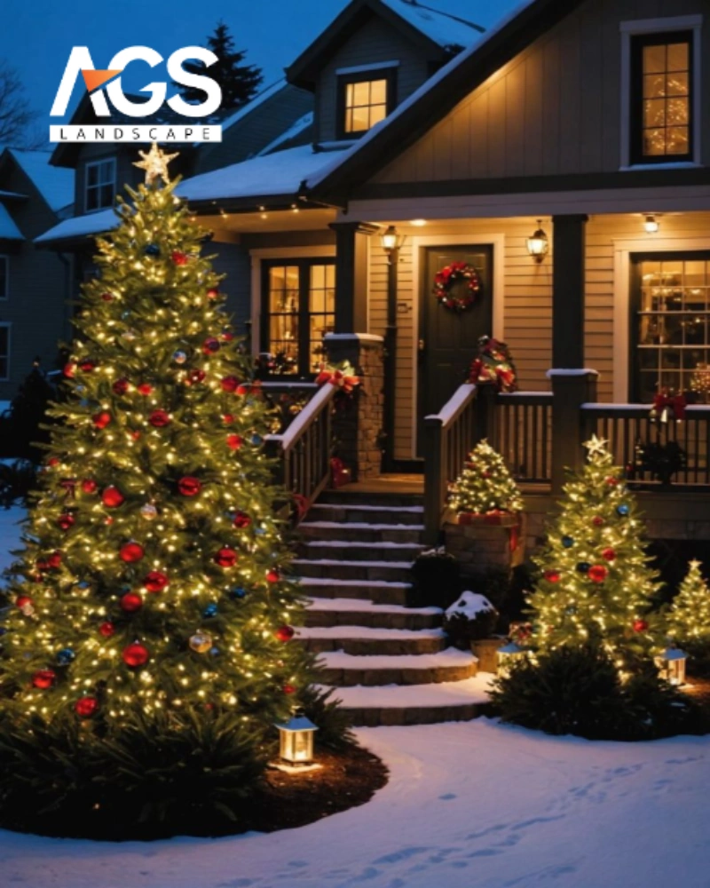 Cây thông Noel ánh sáng nghệ thuật  (Nguồn: Pinterest) 