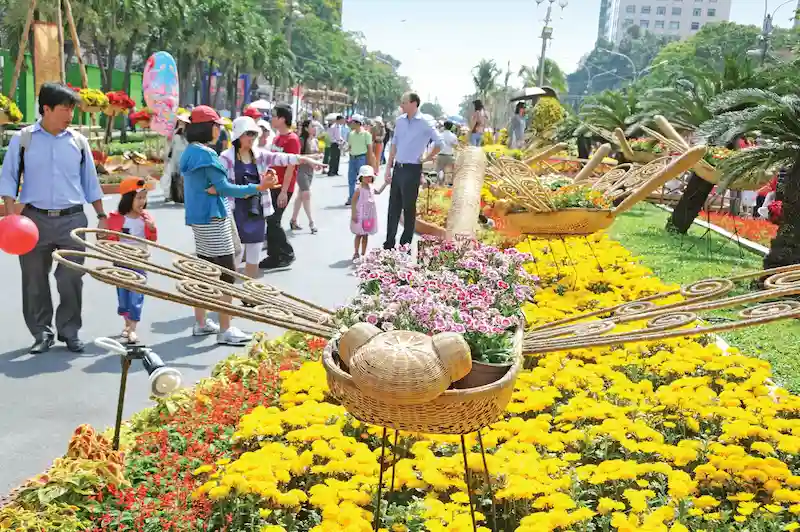 Xu hướng thiết kế đường hoa Tết Xu hướng thiết kế đường hoa Tết