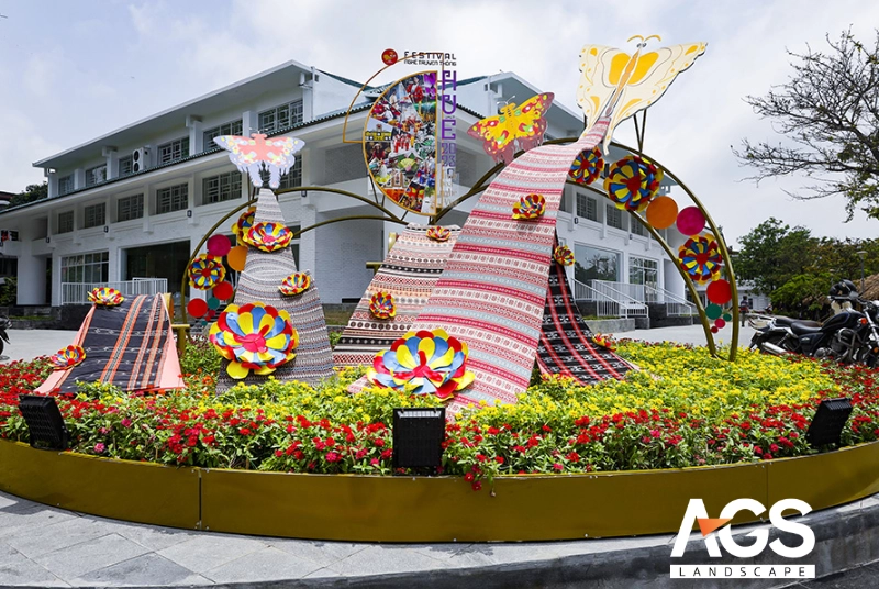 Festival Huế 2023, nơi đường hoa không chỉ thể hiện vẻ đẹp của cố đô (Nguồn: AGS Landscape)