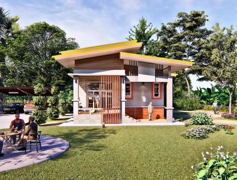 các mẫu nhà vườn cấp 4 đơn giản