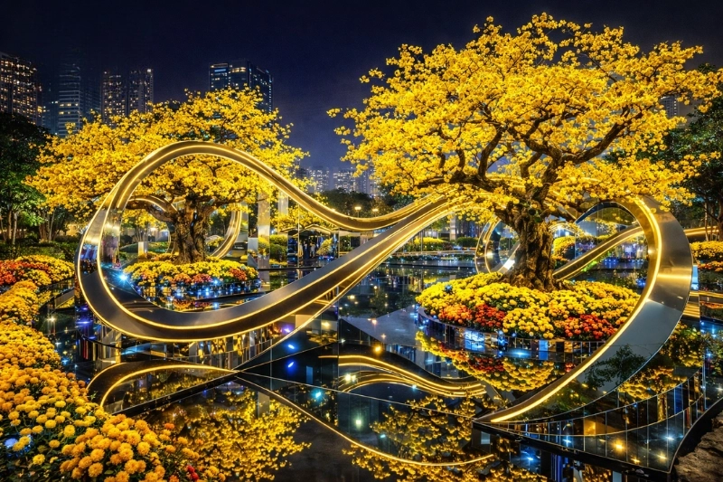 Ý tưởng "Mai vàng phố thị" (Nguồn: AGS Landscape)