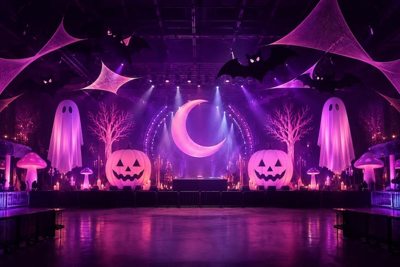 thiết kế sân khấu halloween