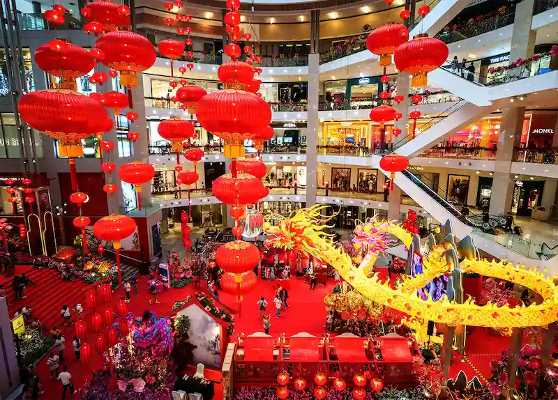 Lưu ý trang trí trung tâm thương mại 